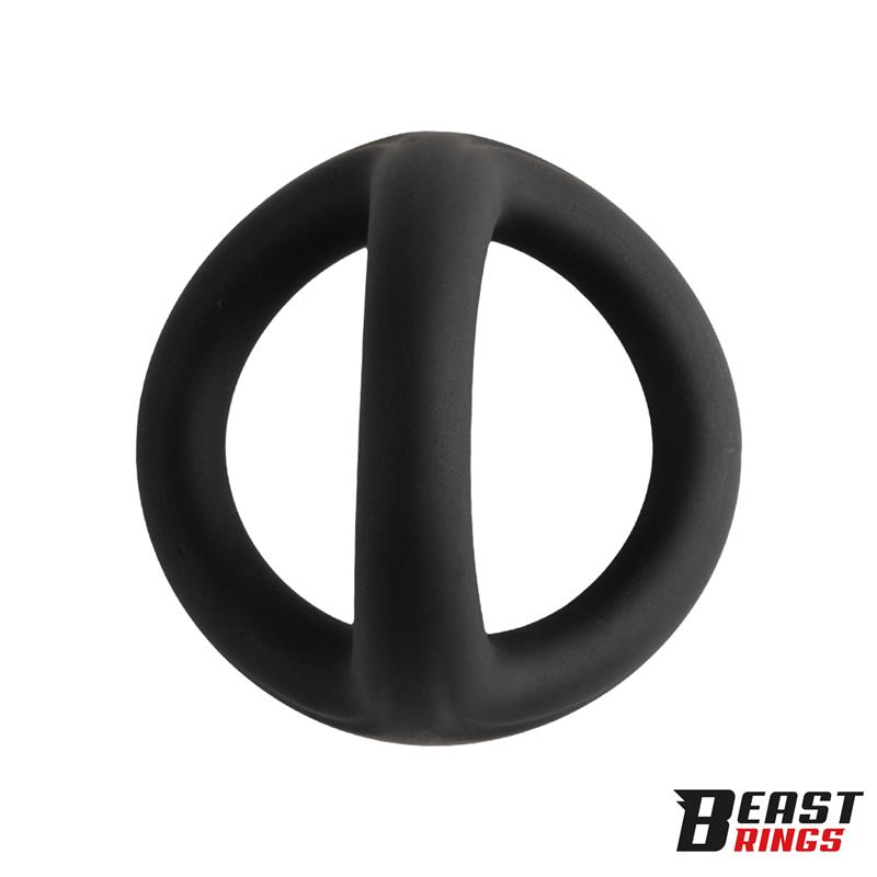 Triple Cock Ring Solid Silicone 44/38/35 mm Size M - Image 4