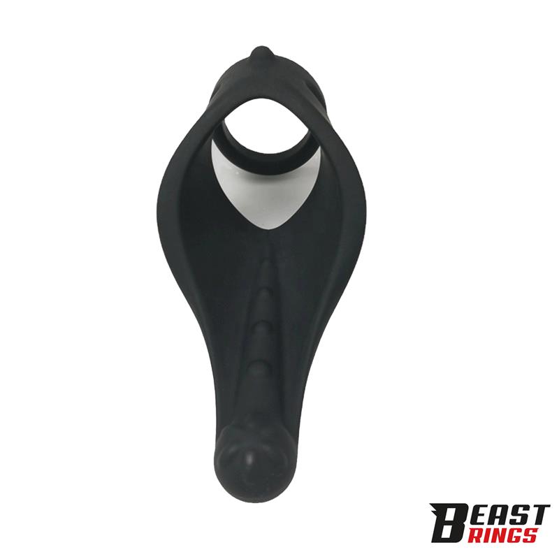 Double Penis Ring Solid Silicone 37/45 mm - Image 5