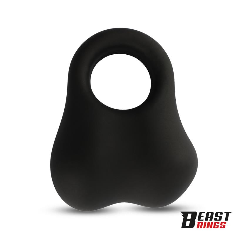 Penis Ring with Glass Balls Liquid Silicone 30 mm - Image 4