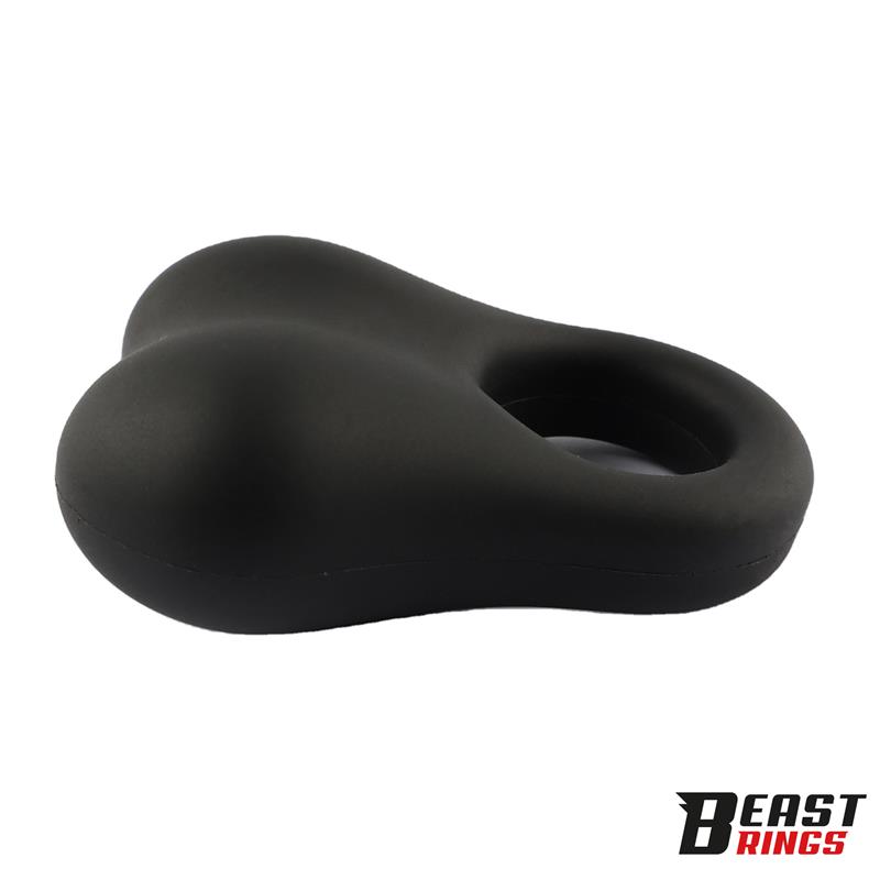 Penis Ring with Glass Balls Liquid Silicone 30 mm - Image 5