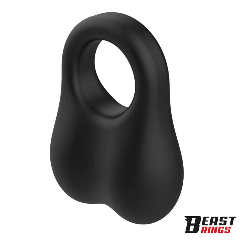 Penis Ring with Glass Balls Liquid Silicone 30 mm - Image 6