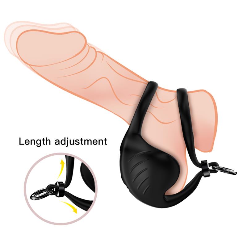Vibrating Penis and Testicles Ring Adjustable - Image 6