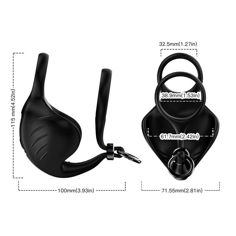 Vibrating Penis and Testicles Ring Adjustable - Image 12
