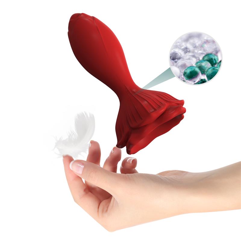 Vibrating anal plug with Rose Base - Image 7