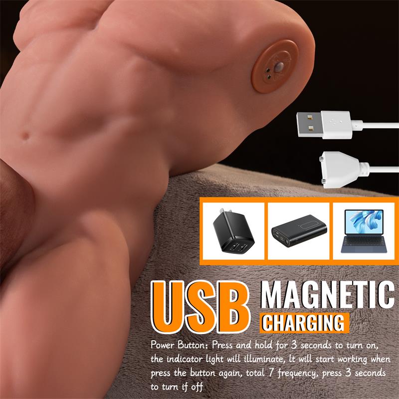 Ely Torso with Detachable Dildo, Thrusting and APP 4.1 kg - Image 8