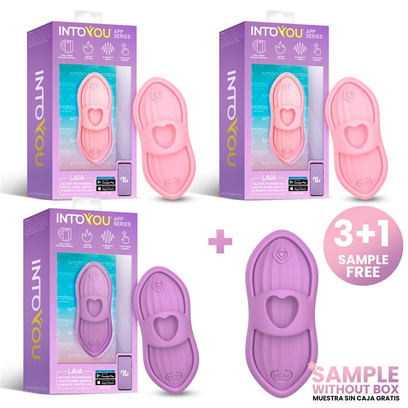 Pack 3+1 Laia Heated Finger Vibrator with App