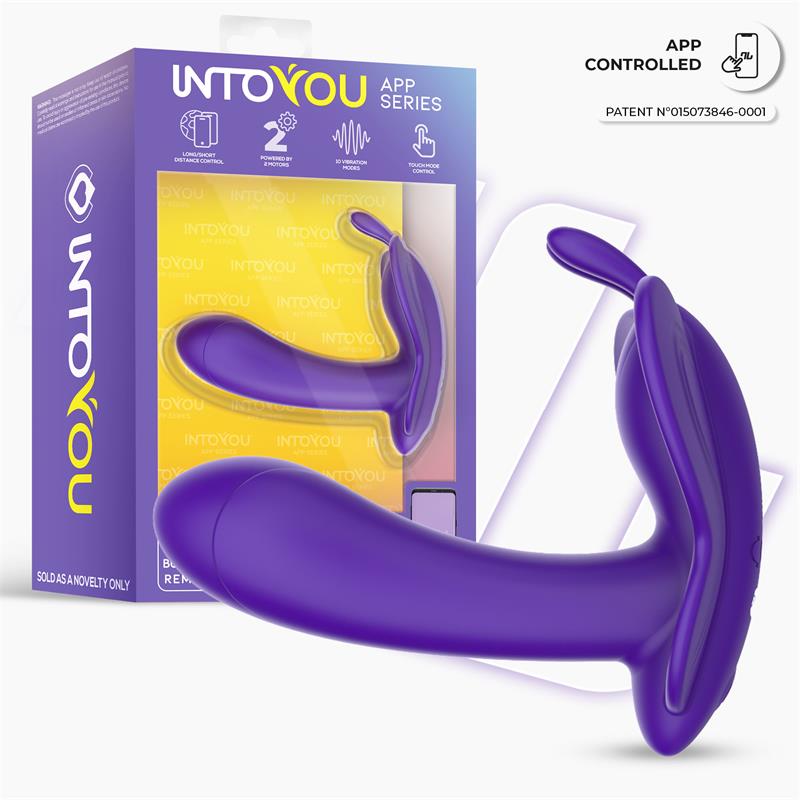 Wingy Butterfly Vibrator with App Dark Purple - Image 5