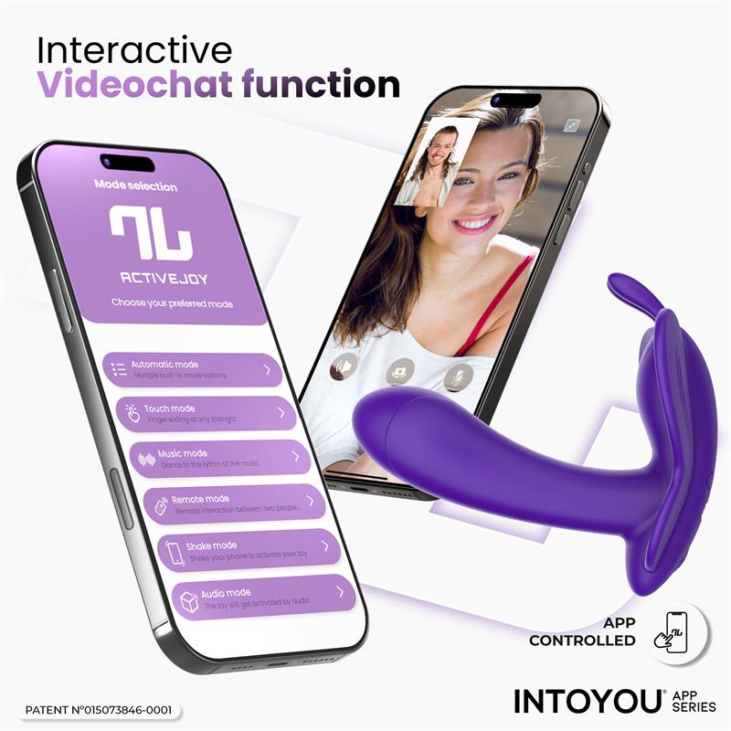 Wingy Butterfly Vibrator with App Dark Purple - Image 8
