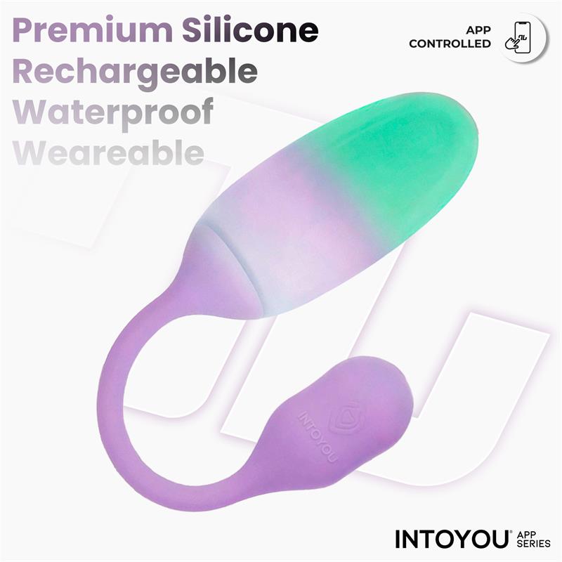 NexEgg Vibrating Egg Double Silicone Layer App Lilac/Pistachio - Image 5