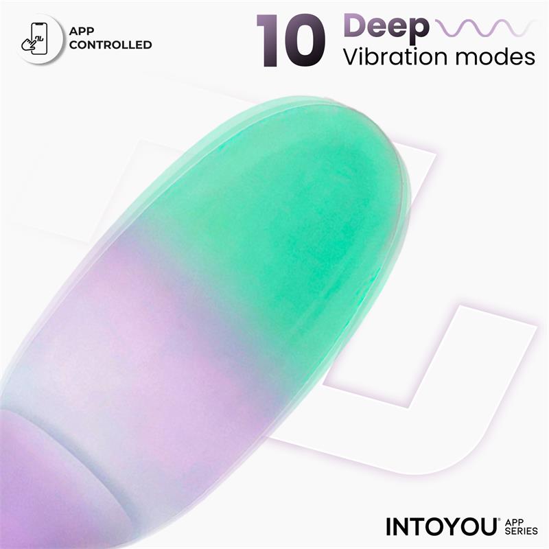 NexEgg Vibrating Egg Double Silicone Layer App Lilac/Pistachio - Image 6