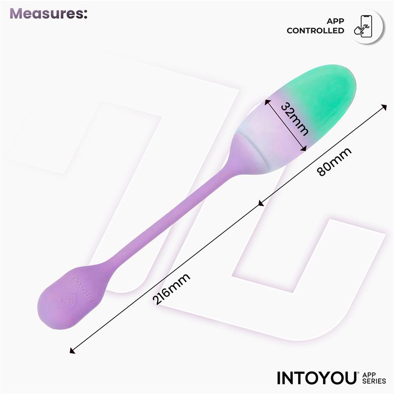 NexEgg Vibrating Egg Double Silicone Layer App Lilac/Pistachio - Image 10