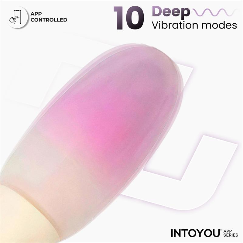 NexEgg Vibrating Egg Double Silicone Layer App Beige/Pink - Image 4