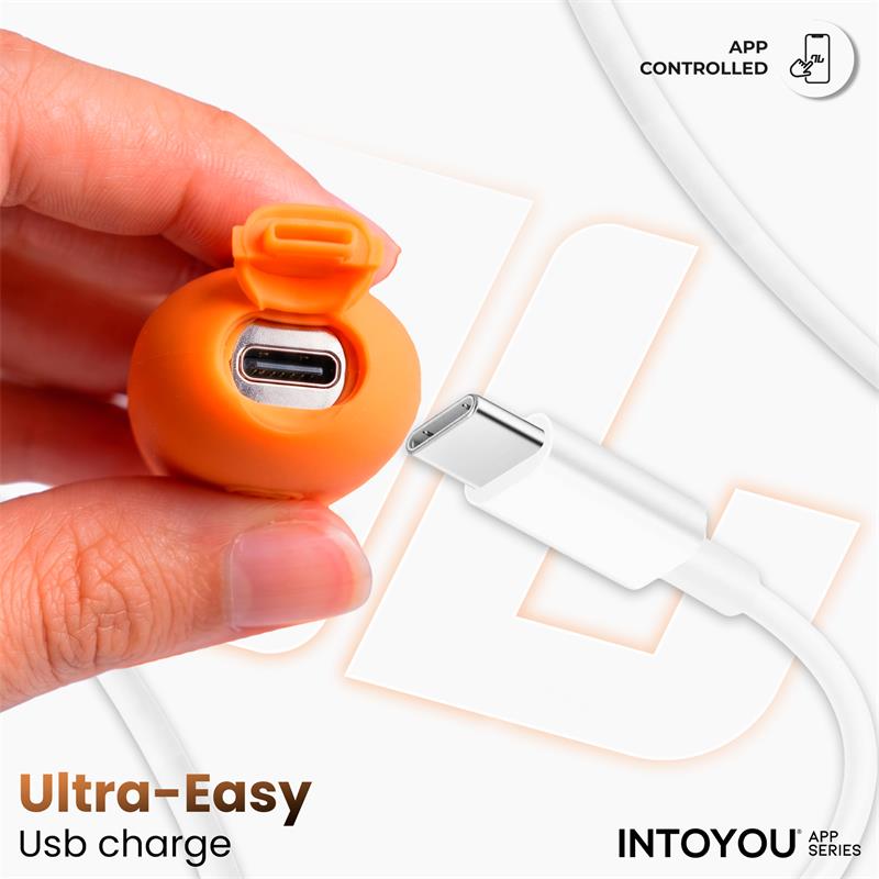 NexEgg Vibrating Egg Double Silicone Layer App Orange/Pink - Image 7