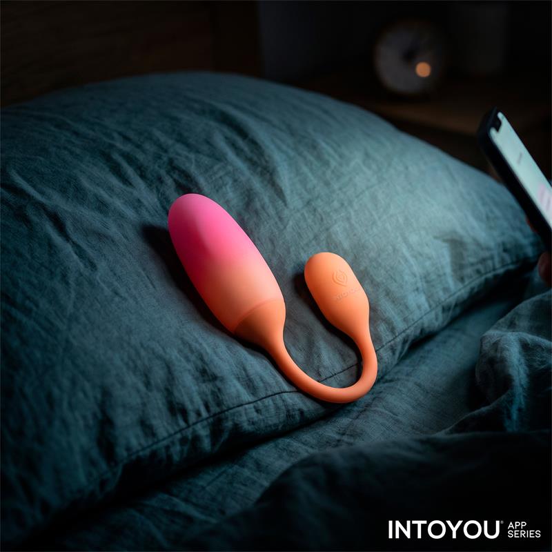 NexEgg Vibrating Egg Double Silicone Layer App Orange/Pink - Image 10