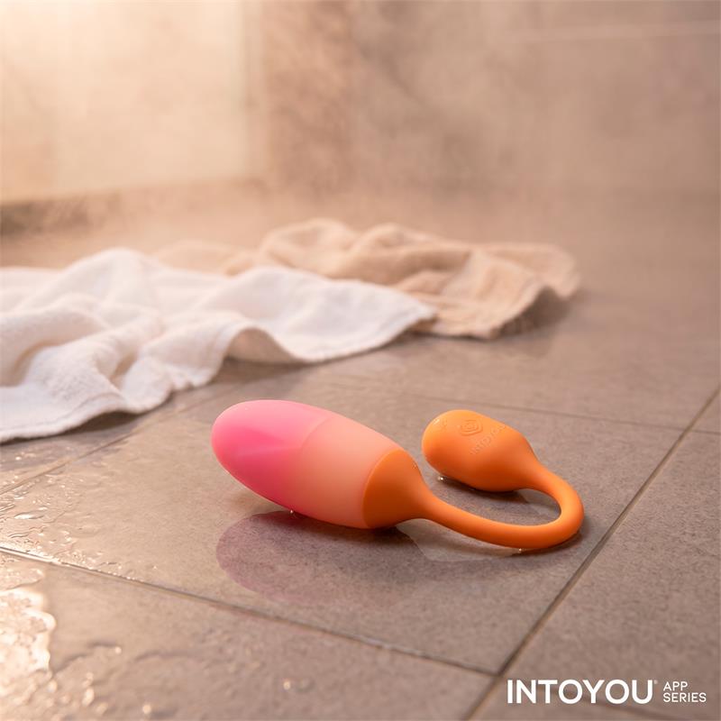 NexEgg Vibrating Egg Double Silicone Layer App Orange/Pink - Image 11