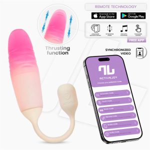NexEgg Motion Vibrating Egg with Thrusting App Beige/Pink