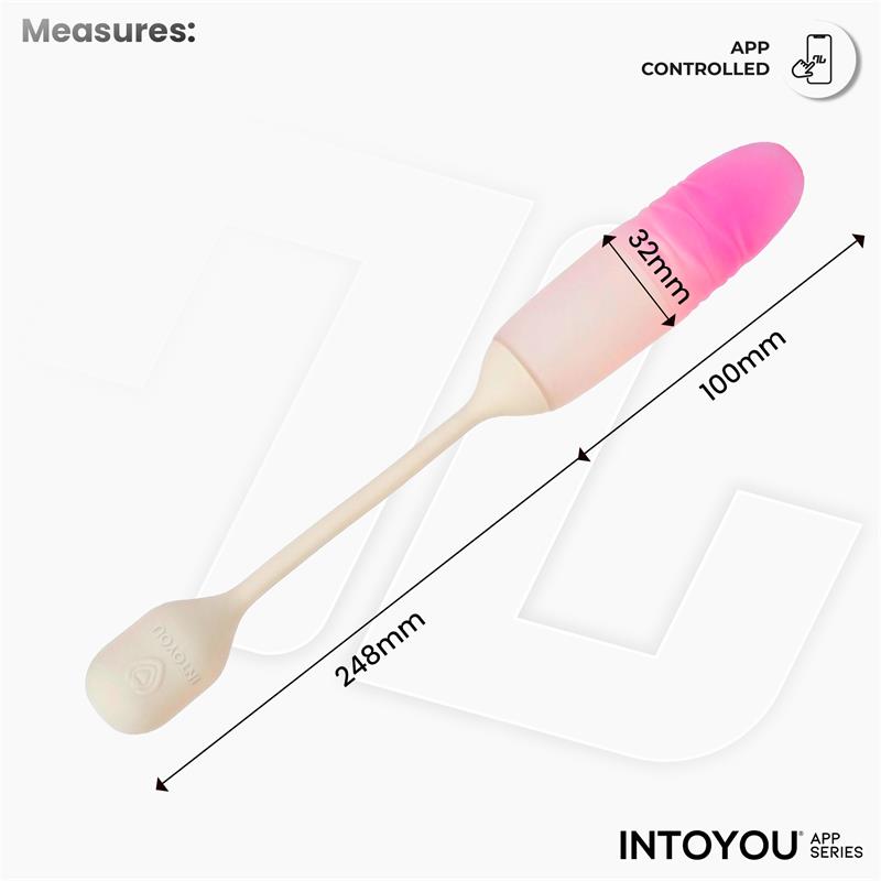 NexEgg Motion Vibrating Egg with Thrusting App Beige/Pink - Image 10