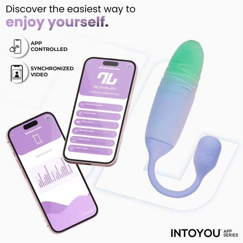 NexEgg Motion Vibrating Egg with Thrusting App Lilac/Pistachio - Image 2