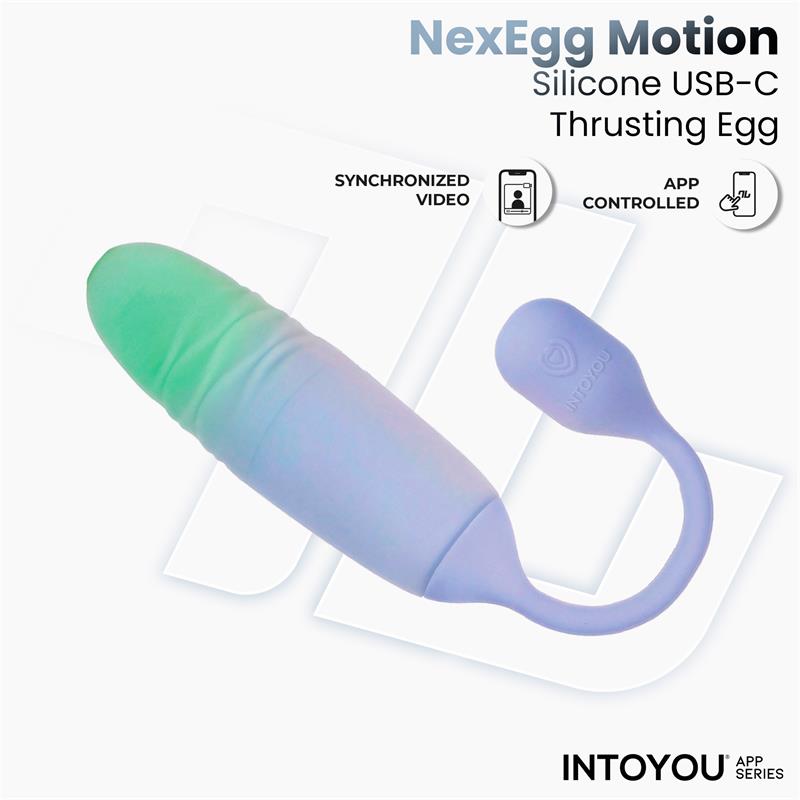 NexEgg Motion Vibrating Egg with Thrusting App Lilac/Pistachio - Image 4
