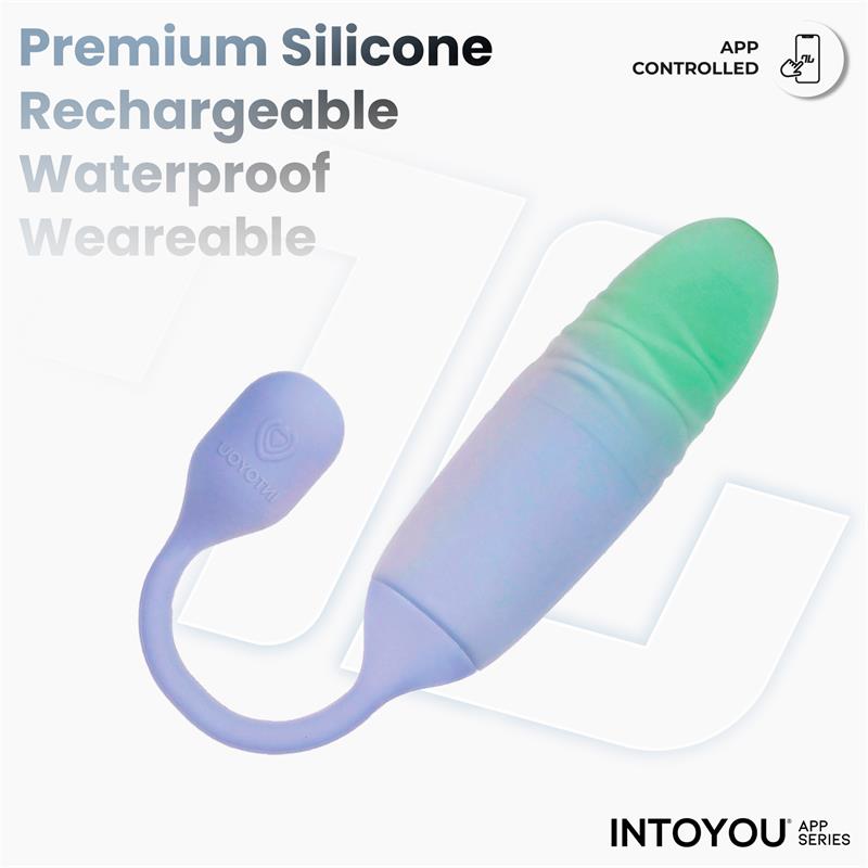 NexEgg Motion Vibrating Egg with Thrusting App Lilac/Pistachio - Image 6