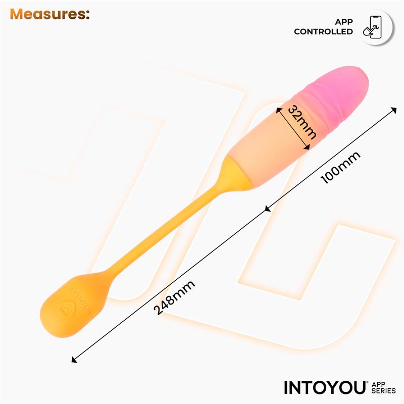 NexEgg Motion Vibrating Egg with Thrusting App Orange/Pink - Image 9