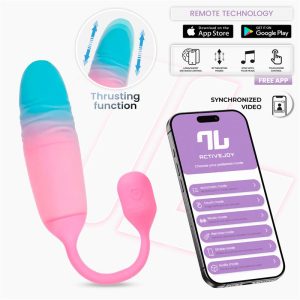 NexEgg Motion Vibrating Egg with Thrusting App Pink/Turquoise