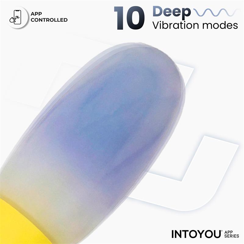 NexEgg Vibrating Egg Double Silicone Layer App Yellow/Purple - Image 4