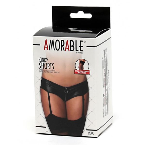 Pants with Garter Belt and Zipper - Image 3