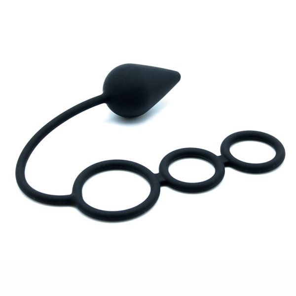 Rimba Latex Play Anal Lock Black - Image 2