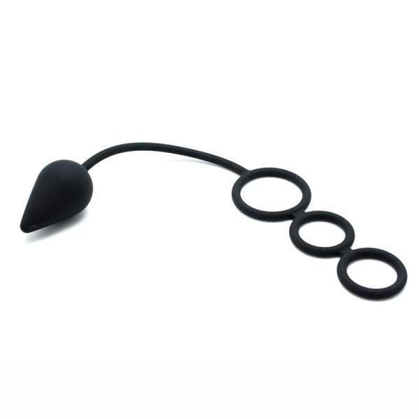 Rimba Latex Play Anal Lock Black - Image 3