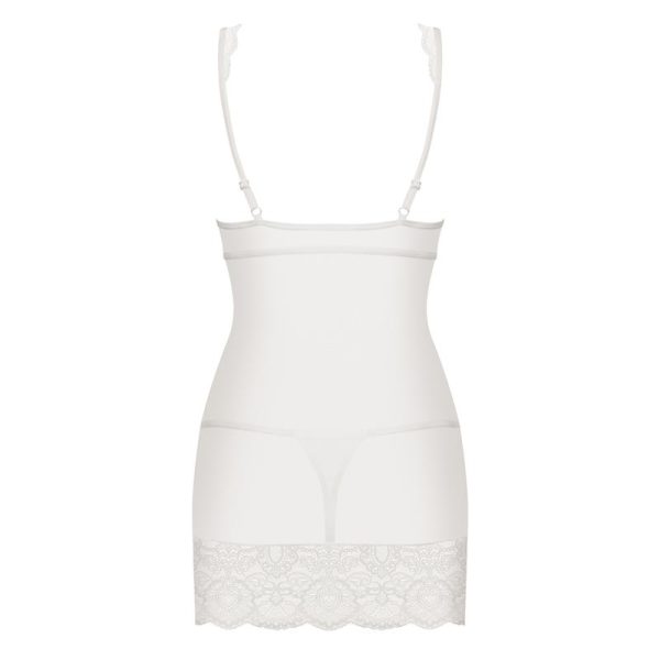 853-CHE-2 Chemise AND Thong White - Image 4