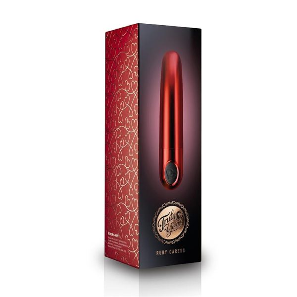 Truly Yours Vibrating Bullet Ruby Caress Metallic Red - Image 4