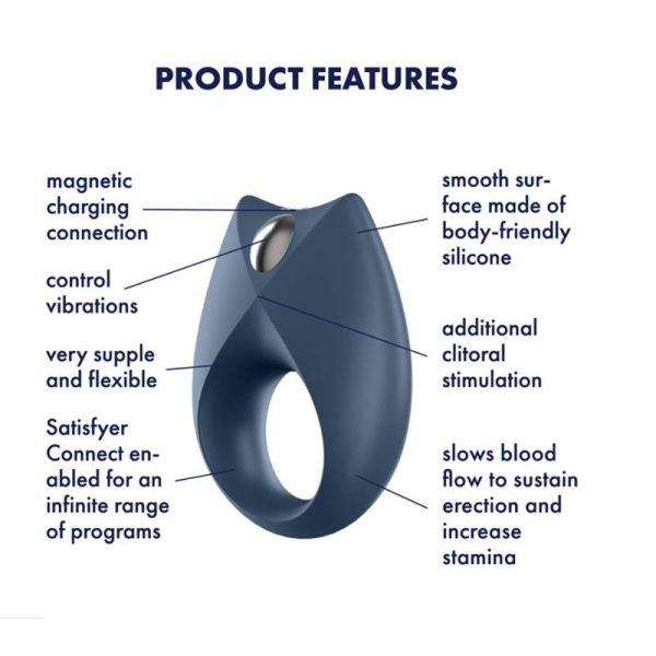 Royal One Vibrating Ring with APP Blue - Image 6