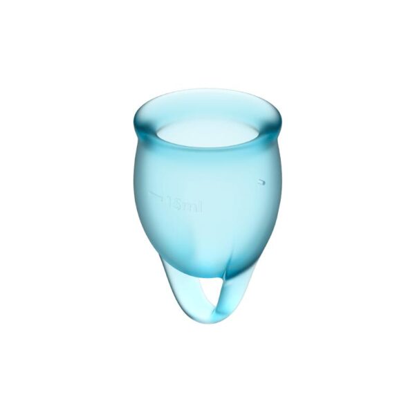 Feel Confident Menstrual Cup Light Blue Pack of 2 - Image 2