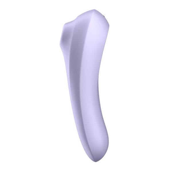 Dual Pleasure APP Vibe and Pule Air Sucker Rechargable Mauve - Image 2