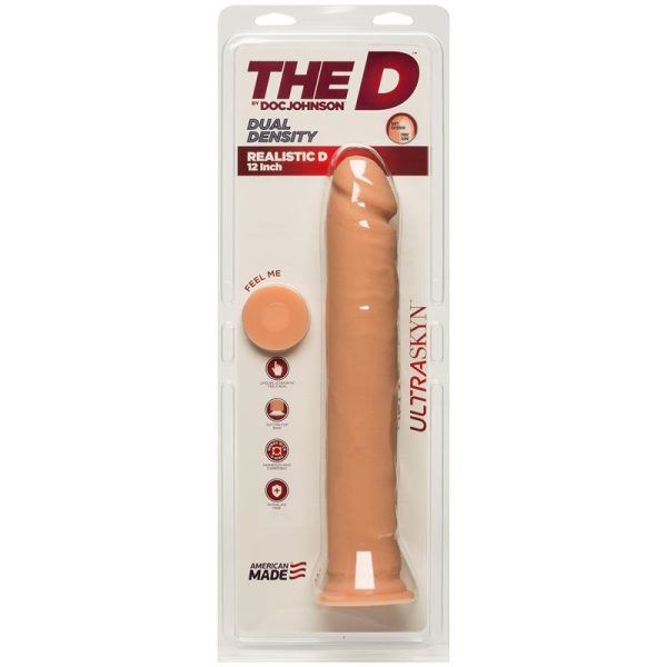 Dual Density Dildo Realistic D 12 Ultraskyn Vanilla - Image 2