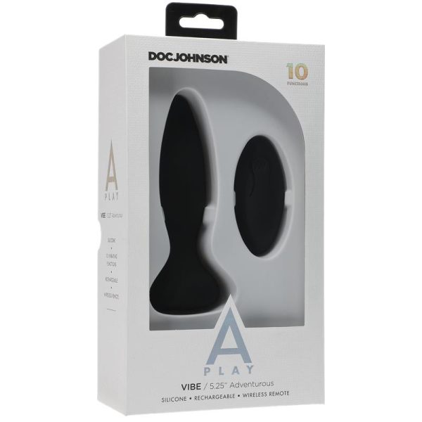Vibrating Butt Plug Vibe Adventurous Black - Image 3