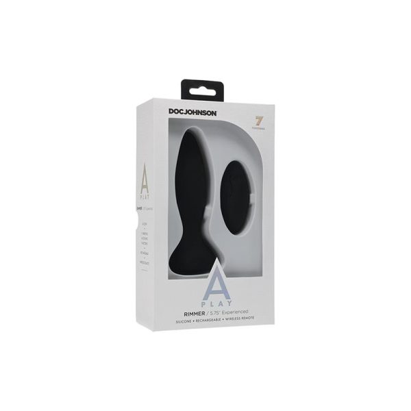 Vibrating and Rotating Butt Plug Rimmer Experienced Black - Image 2