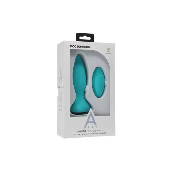 Vibrating and Rotating Butt Plug Rimmer Experienced Turquoise - Image 2