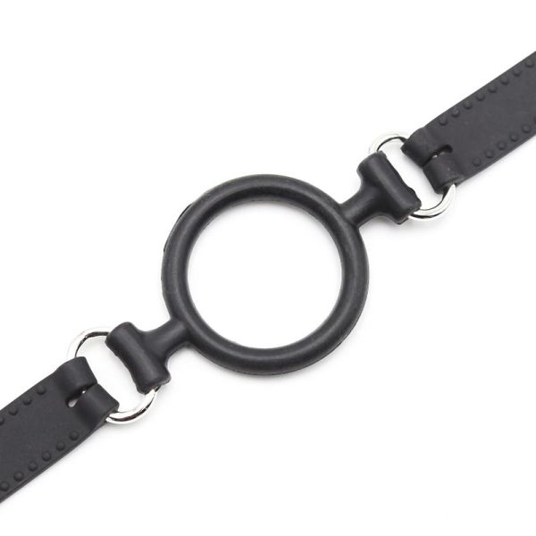 O Ring Ball Gag 5 cm Black - Image 6