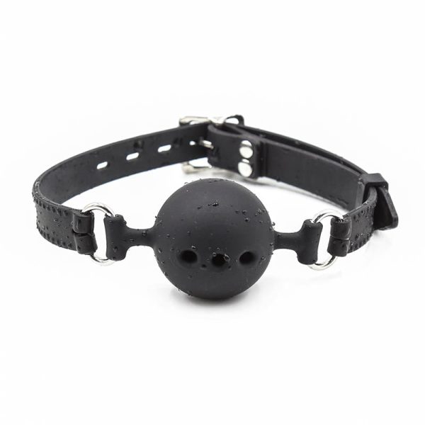 Silicone Breathable Ball Gags 4,5 cm Size M Black - Image 2