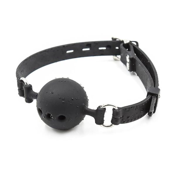 Silicone Breathable Ball Gags 4,5 cm Size M Black - Image 4