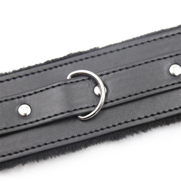 Collar With Metal Leash Black - Image 3