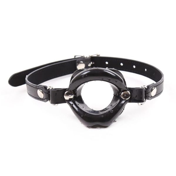 Gag Ball Mouth Shaped Black - Image 2