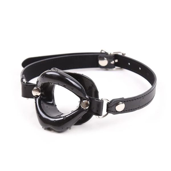Gag Ball Mouth Shaped Black - Image 3