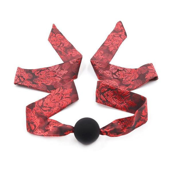 Silicone Ball Gag Red/Black - Image 3