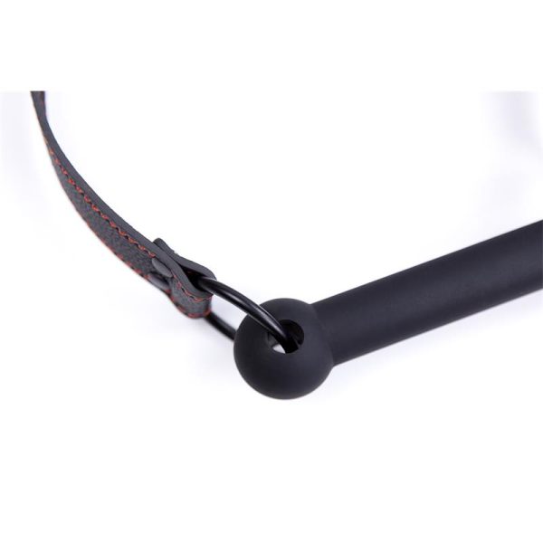 Bone Gag Ball Adjustable Silicone Black - Image 2
