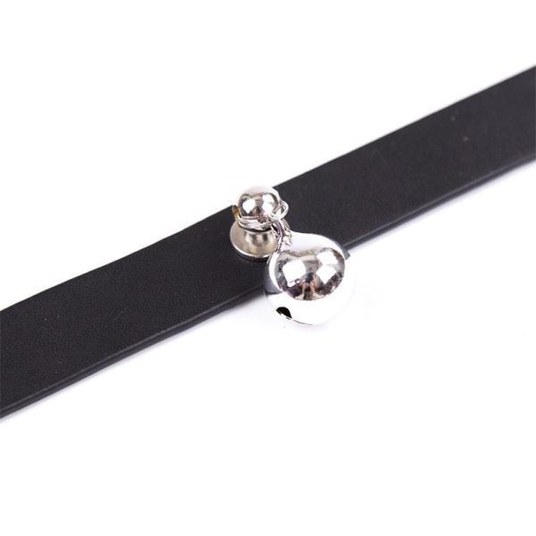 Collar with Bell Adjustable 43 cm Black - Image 3