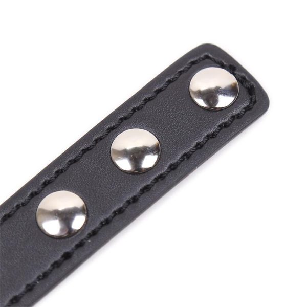 Collar with Heart Shaped Hoop Adjustable 41,5 cm Black - Image 8