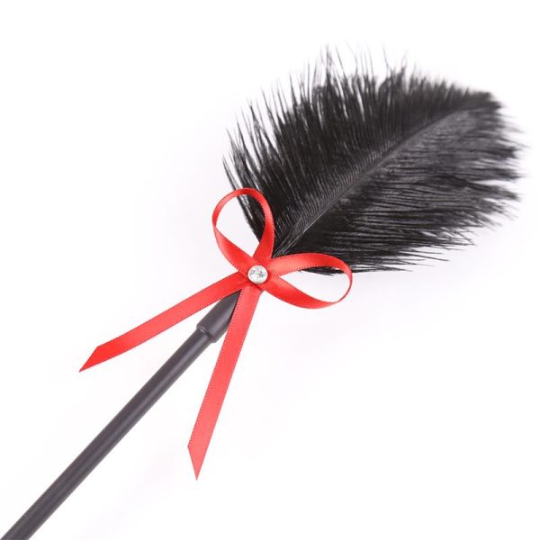 Feather Tickler and Paddle 36 cm Red/Black - Image 6